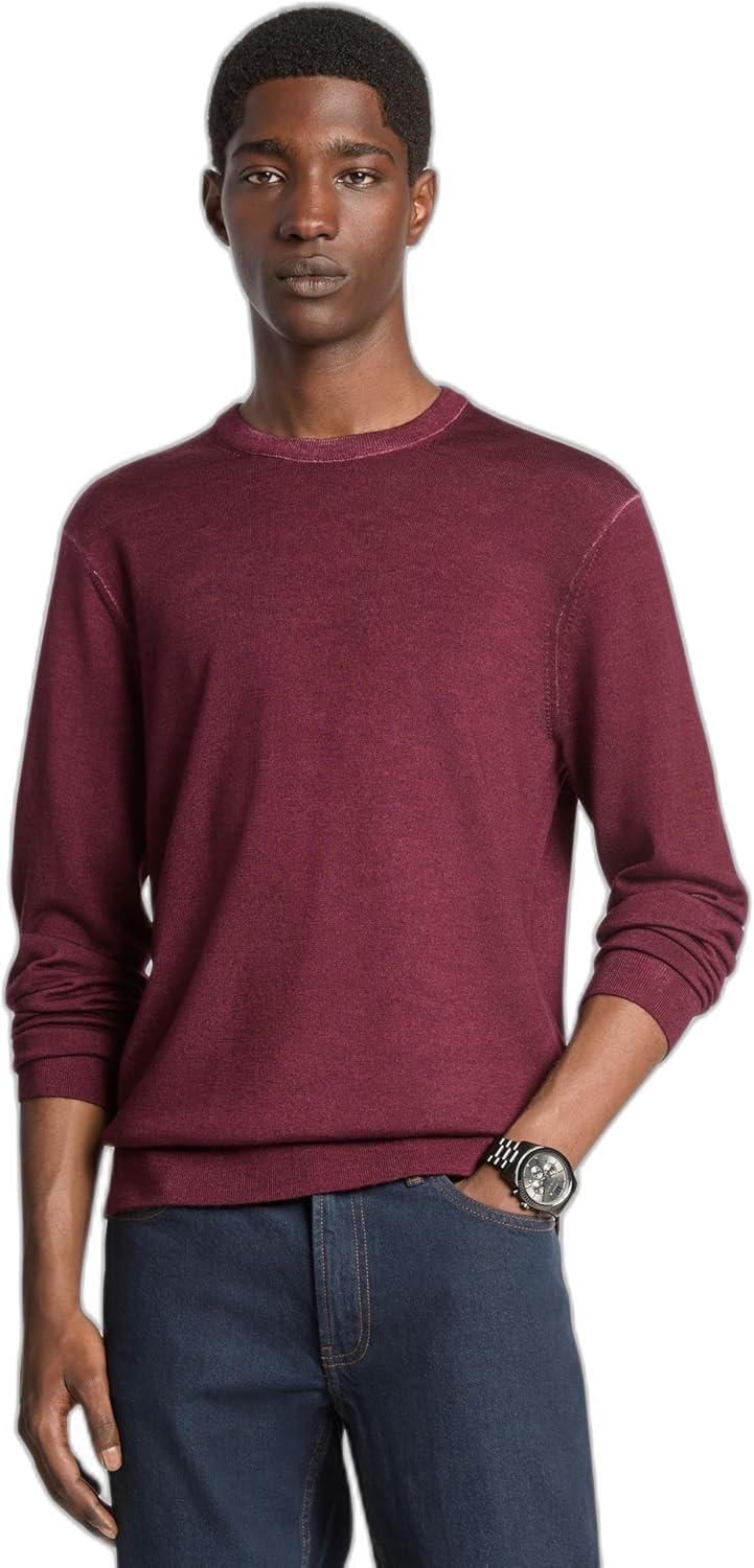 

Michael Kors мужской свитер Garment Dyed Merino Crewneck, Oxblood