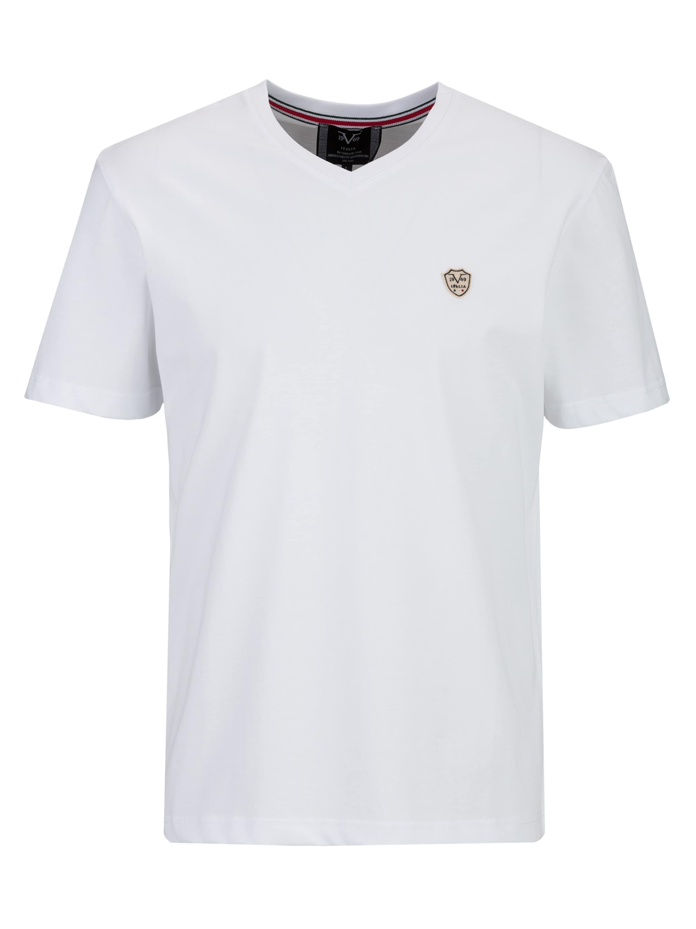 

19V69 ITALIA Футболка 'Toni' в белом цвете
