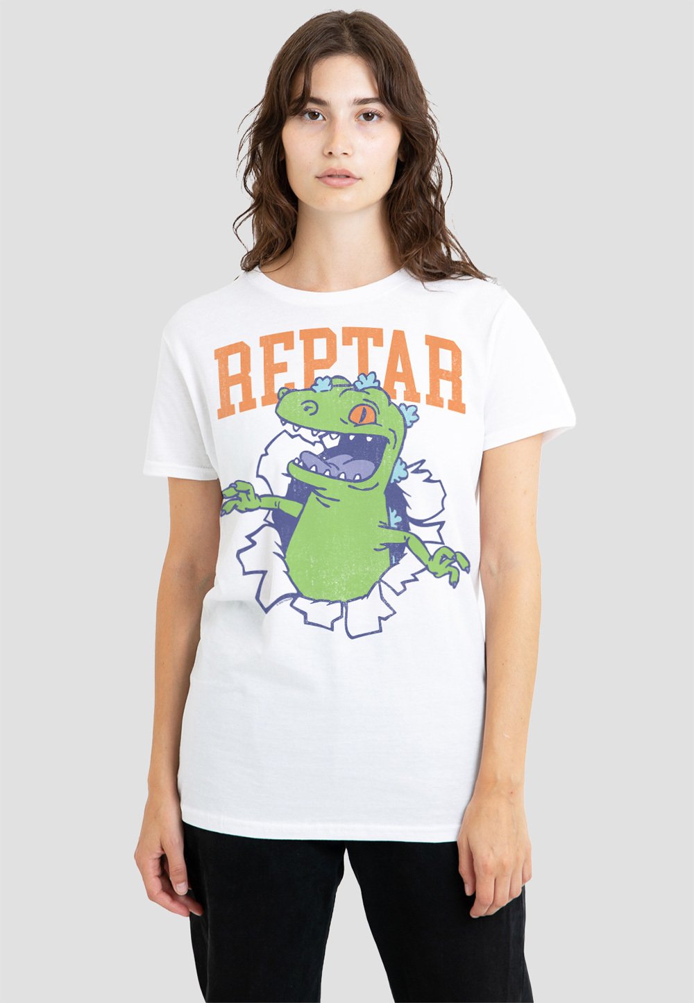 

Футболка с принтом RUGRATS REPTAR RIP Cotton Soul, белый