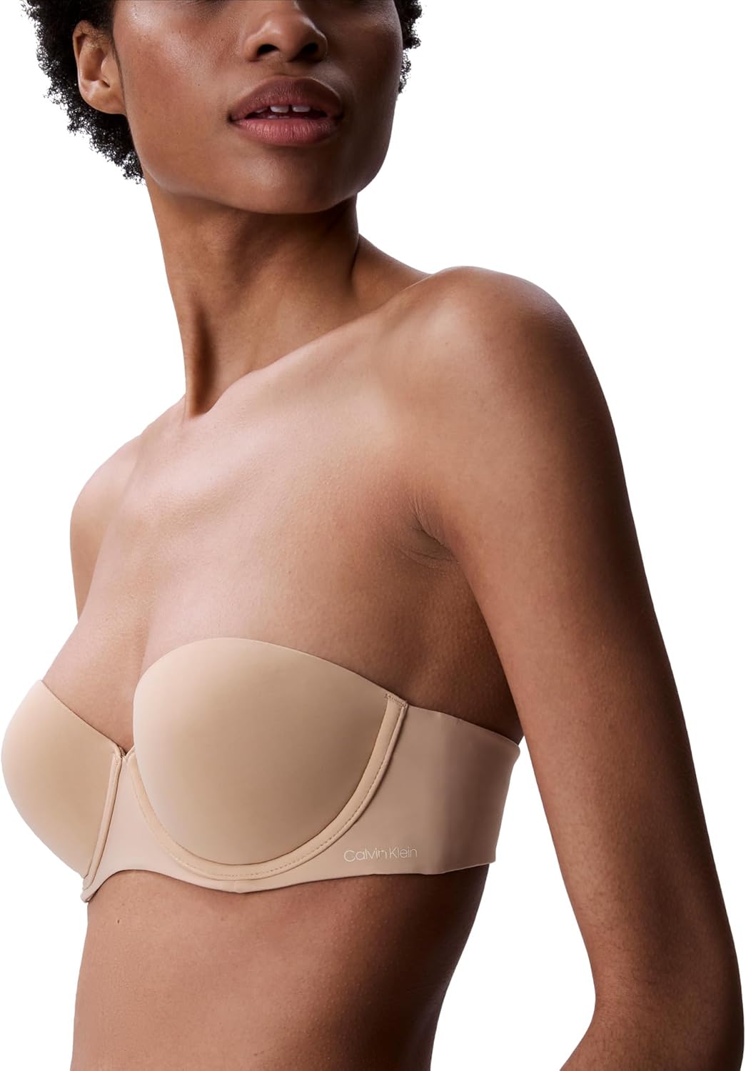 Женский бюстгальтер-трансформер без бретелек Calvin Klein Perfectly Fit Push Up, Bare 265 — фото 4