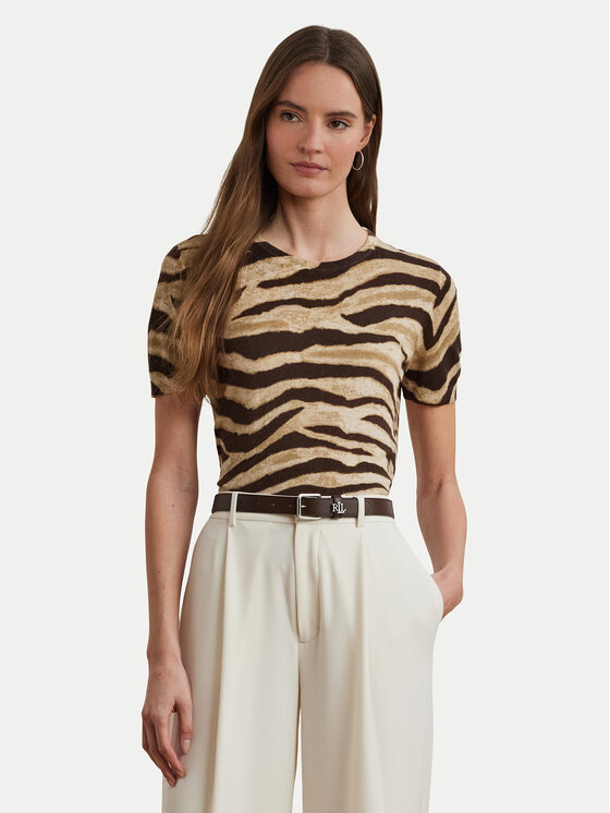 

Блузка regular fit 200971372001 Lauren Ralph Lauren, бежевый