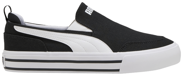 

Кроссовки Puma Court Classic Vulc Slip On 'Black White', черный