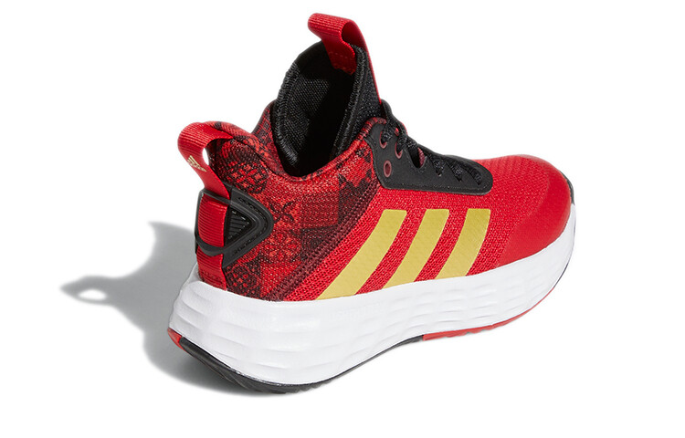 Баскетбольные кроссовки OwnTheGame 2.0 Kids Mid-top Red/Gold Adidas — фото 3