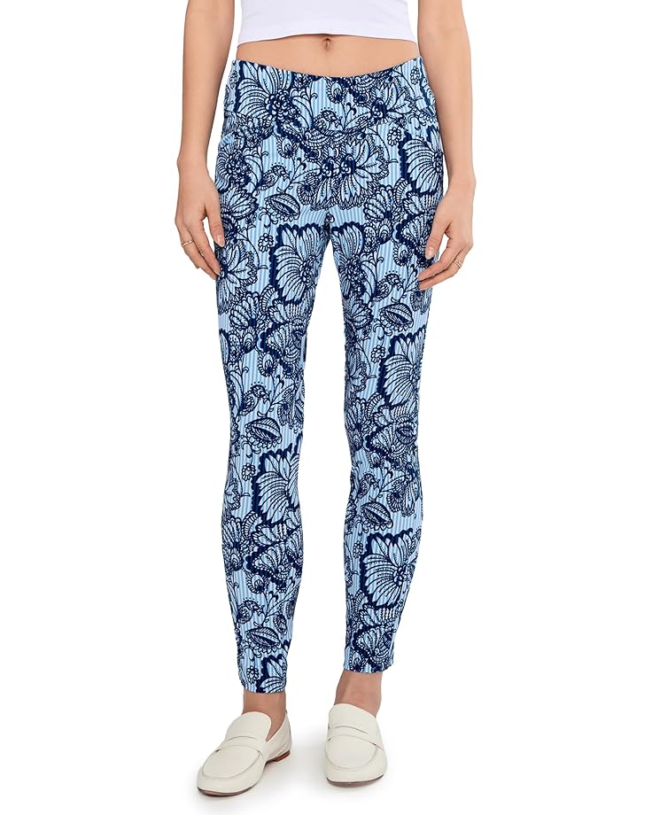 

Женские брюки Lilly Pulitzer UPF 50 Luxletic Corso, Starlight Navy Proud As A Peacock Stripe Golf
