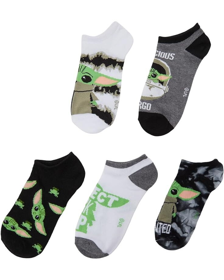 

Носки High Point Design 5-Pack No Show Tie-Dye Mandalorian, серый