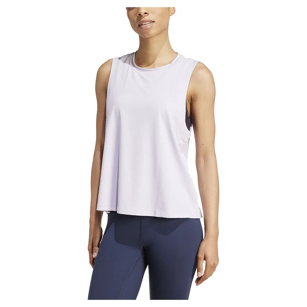 

Спортивный топ adidas Studio tank, белый/розовый