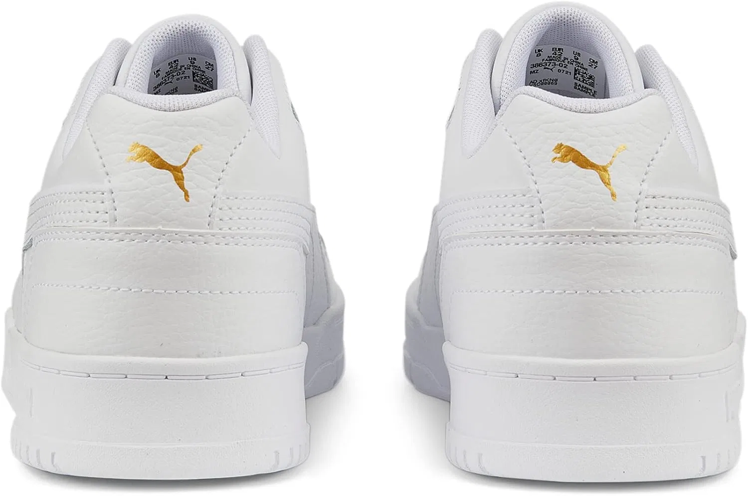 Кроссовки RBD Game Low Track Shoe PUMA, Puma White Puma White Puma Team Gold — фото 4