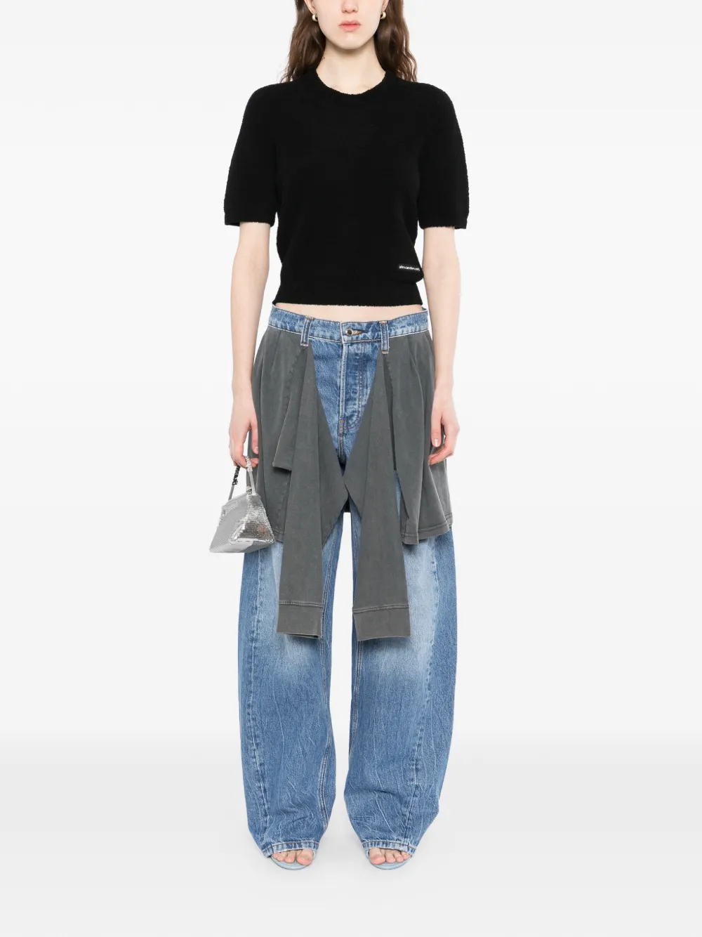 Футболка с короткими рукавами Alexander Wang, черный — фото 2
