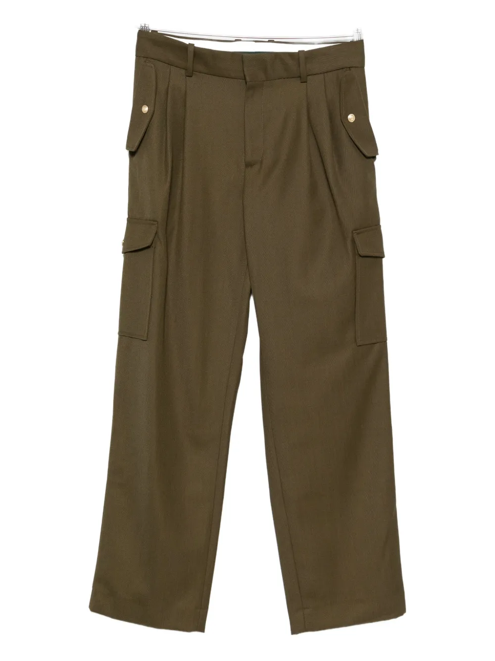 

Шерстяные брюки прямого кроя Drôle De Monsieur, коричневый