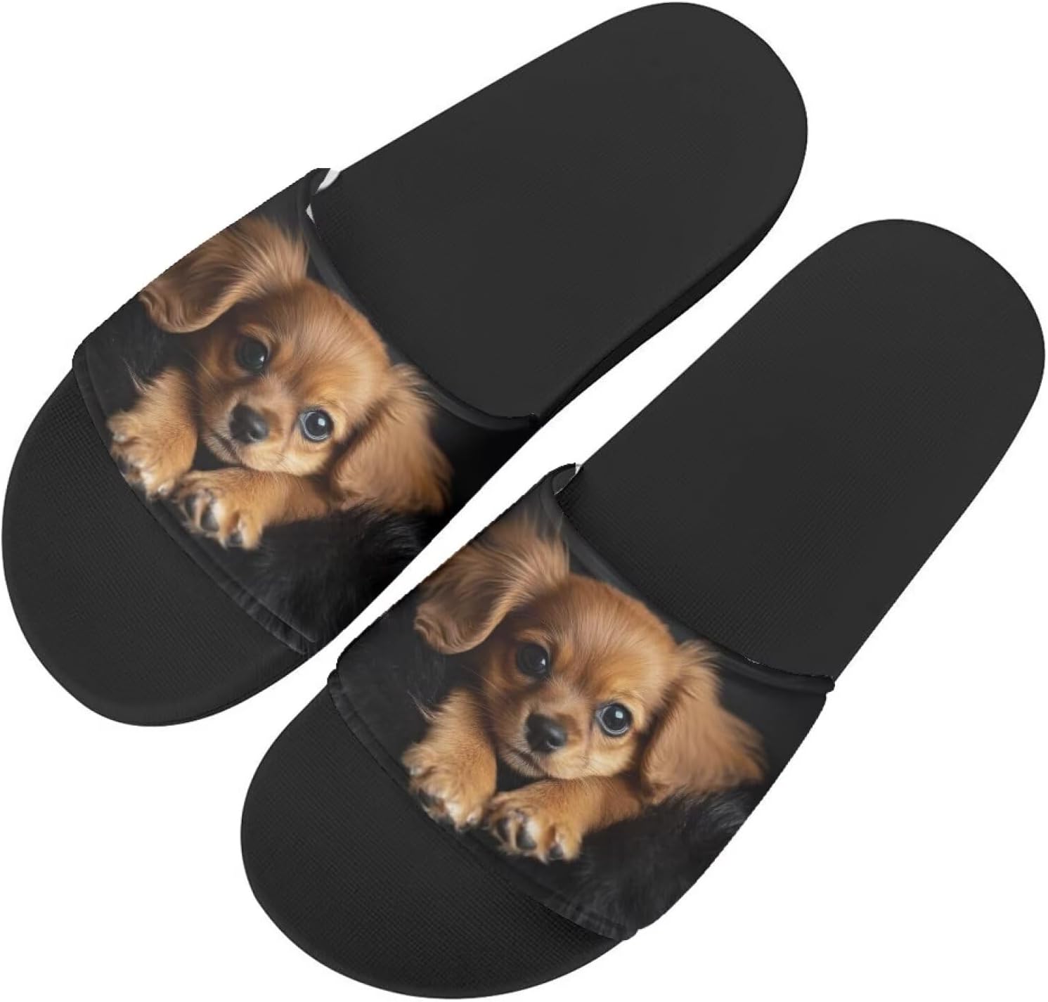 

Забавные тапочки Binienty для взрослых, сандалии унисекс, нескользящие, быстросохнущие, для душа и ванной, Dachshund