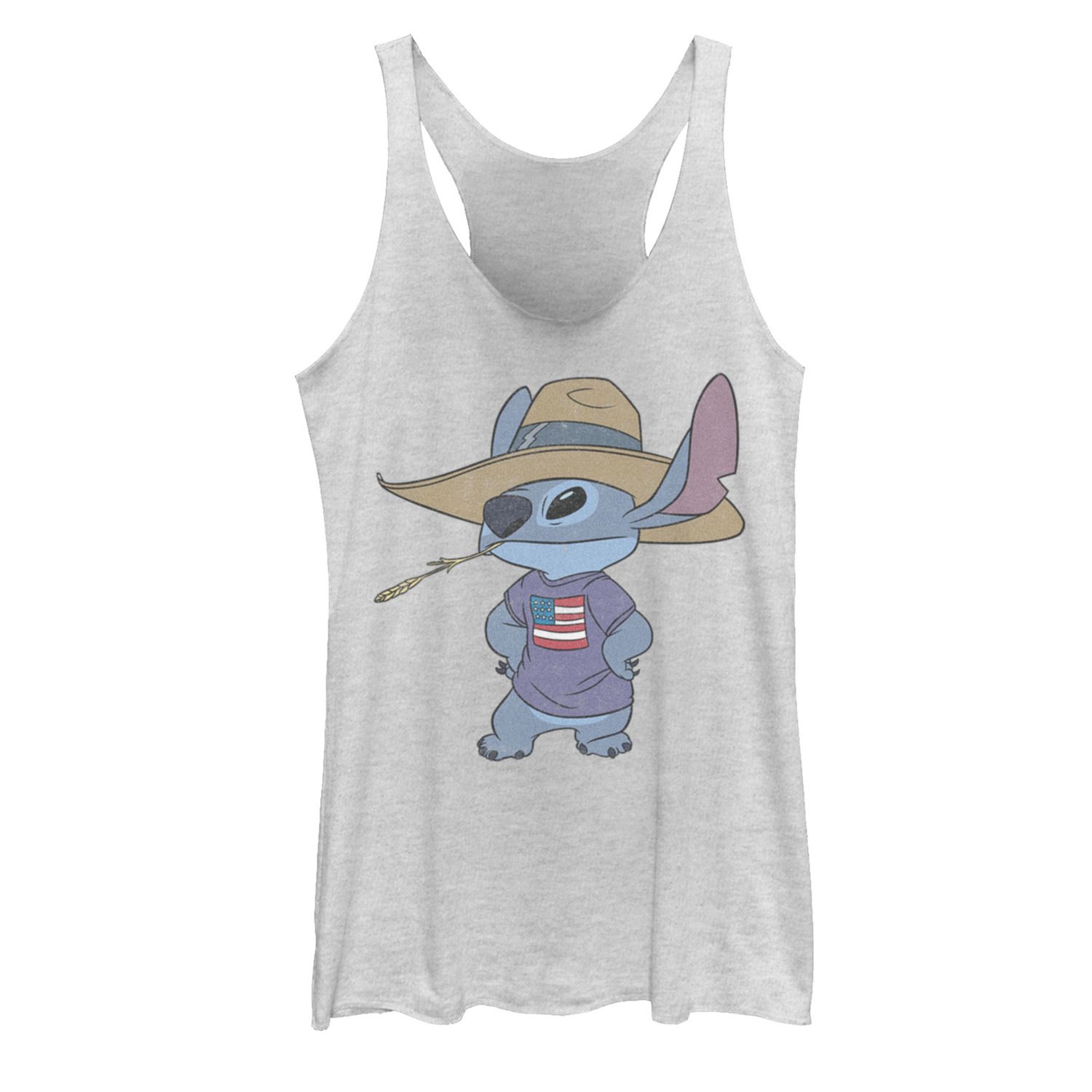 

Майка Tri-blend Disney Lilo & Stitch для юниоров American Farmer Portrait Racerback Licensed Character