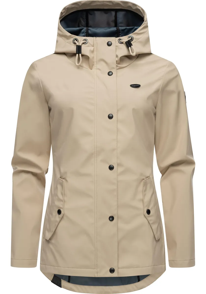 

Куртка софтшелл Ragwear "Margge Shell", с капюшоном, непромокаемая женская переходная куртка с большим капюшоном, цвет Sand