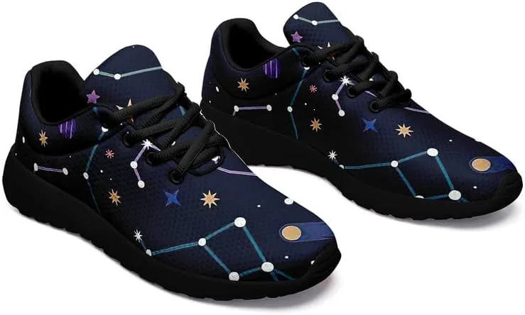 

Мужские кроссовки Sky Moon, модные женские кроссовки Sun для бега, тенниса и ходьбы, уличная обувь Sky, дышащая, легкая, унисекс, с узором Star AWSOLE, черный