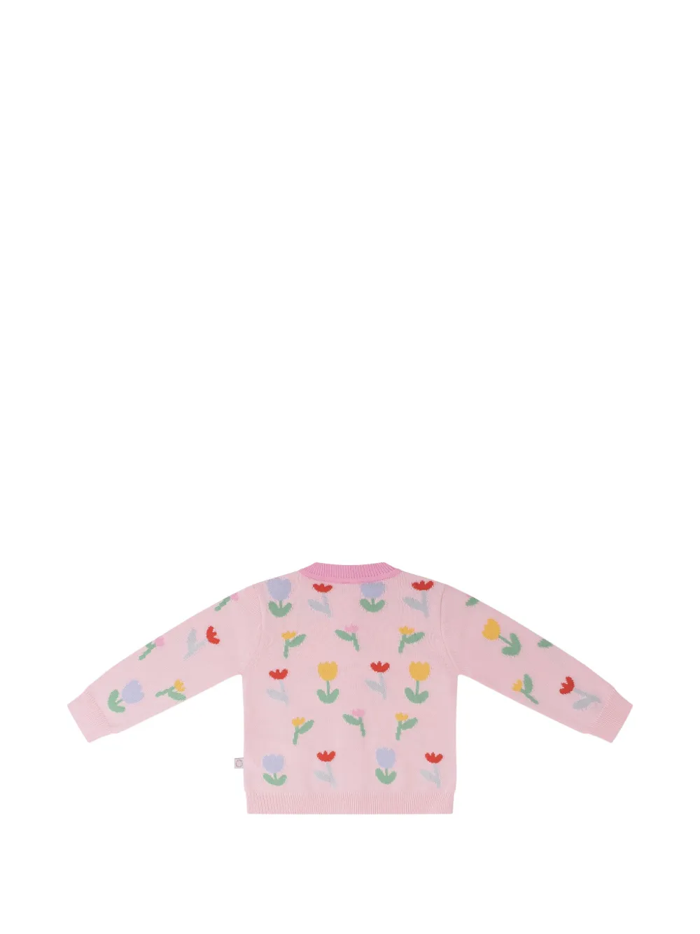 Кардиган на пуговицах с цветочным узором Stella Mccartney Kids, розовый — фото 2
