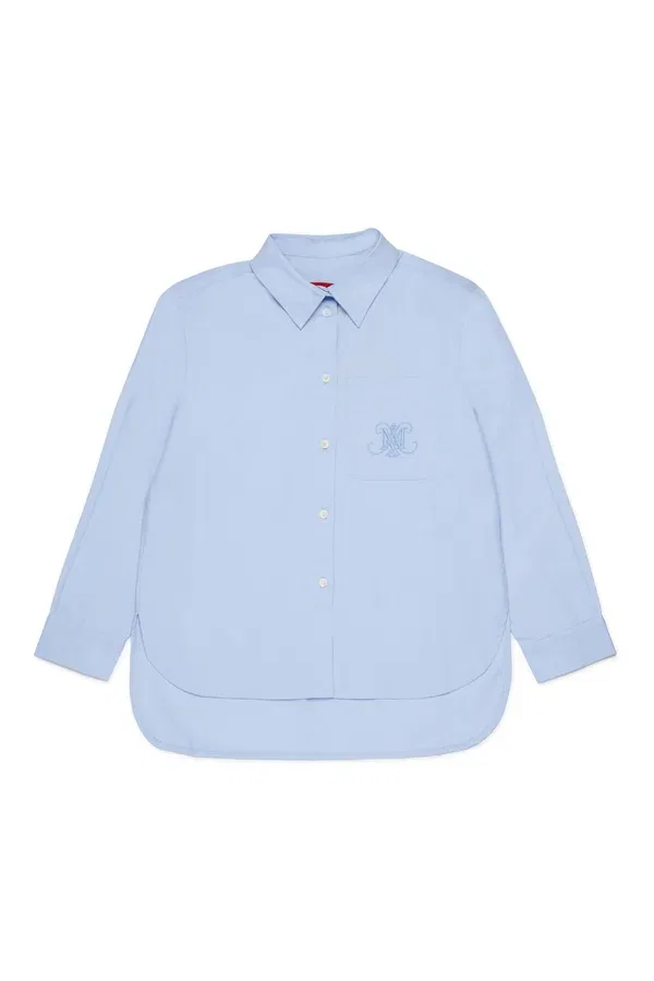 Блузка Maxc11F button down Max&Co., светло-голубой
