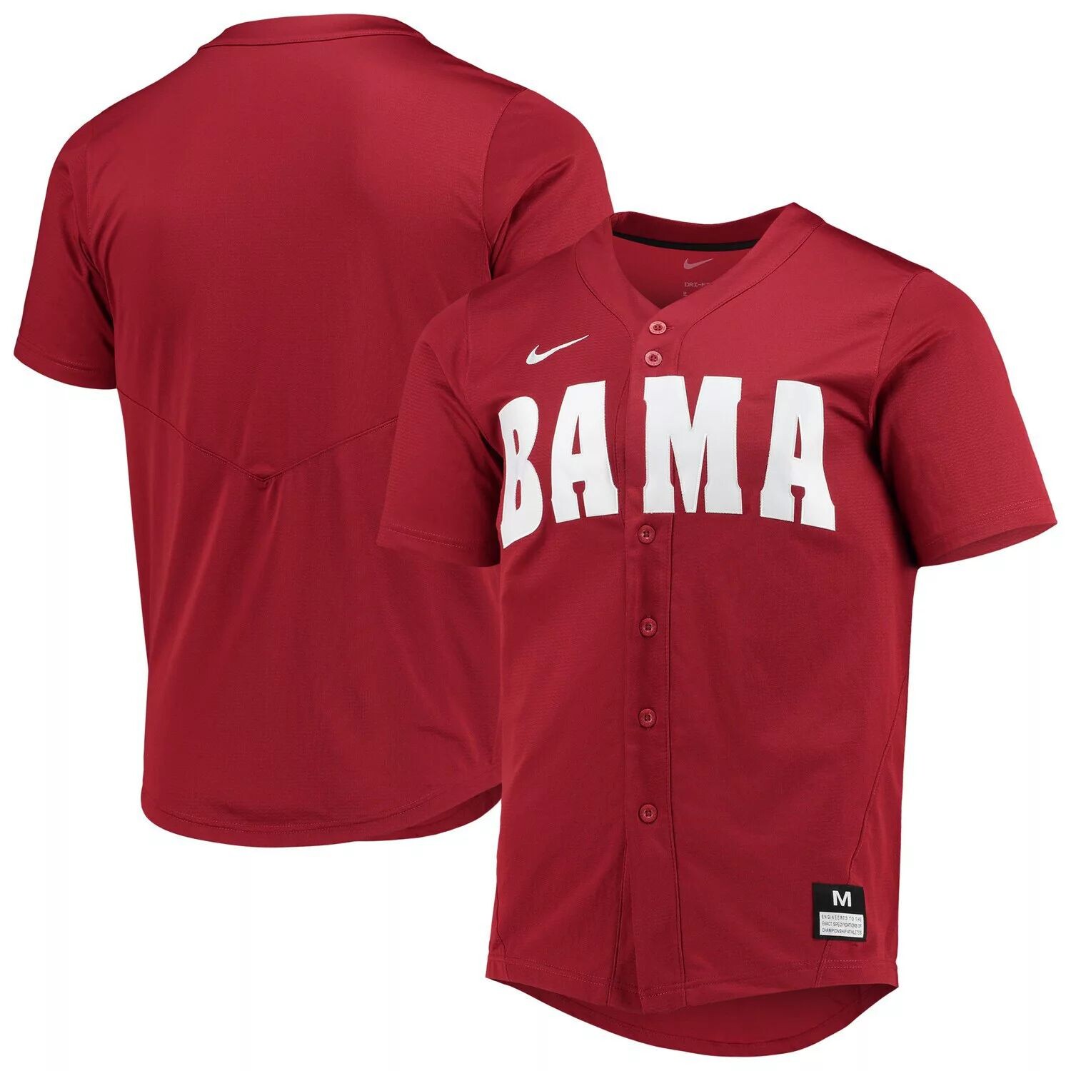 

Мужская бейсбольная майка Crimson Alabama Crimson Tide Replica Nike