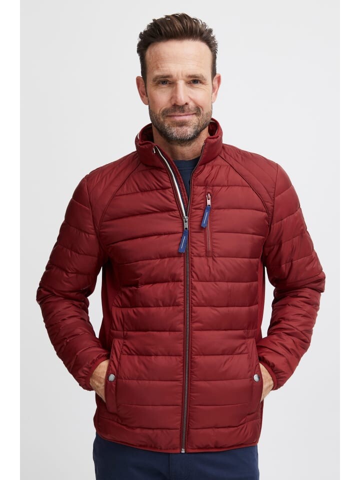

Зимняя куртка FQ1924 Steppjacke FQJacob 21900386 Leichte Steppjacke mit Kontrastdetails, красный