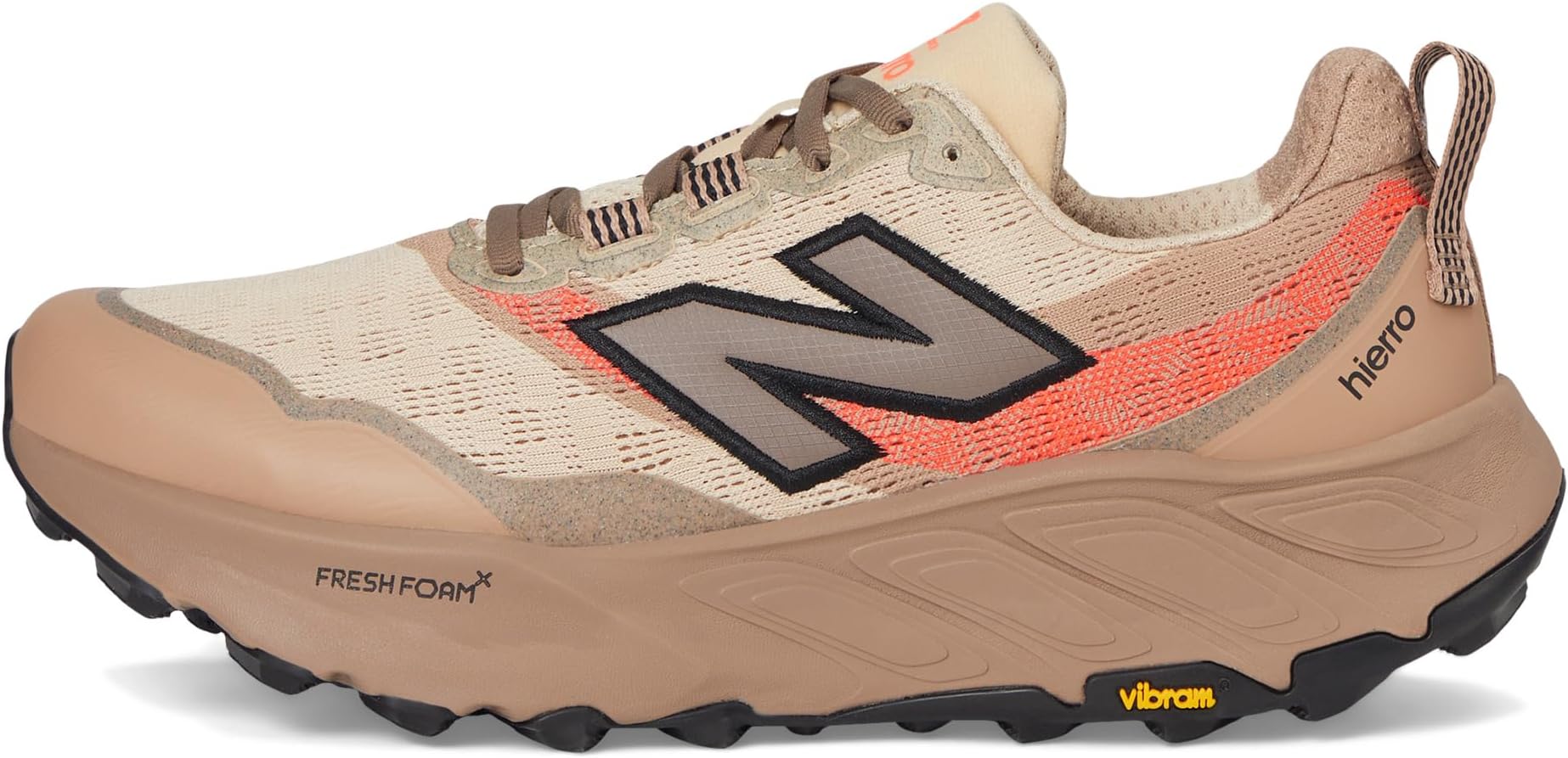 Кроссовки New Balance Fresh Foam X Hierro v9, цвет Desert Clay/Earth Shadow/Urgent Red — фото 4