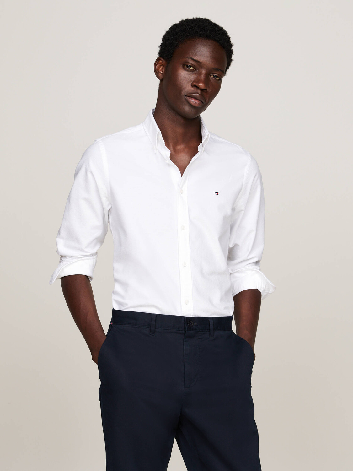 

Рубашка Tommy Hilfiger OXFORD Slim Fit, белый