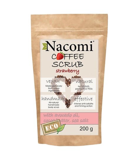 

Сухой кофейный скраб для тела Клубника, 200 г Nacomi, Coffee Scrub