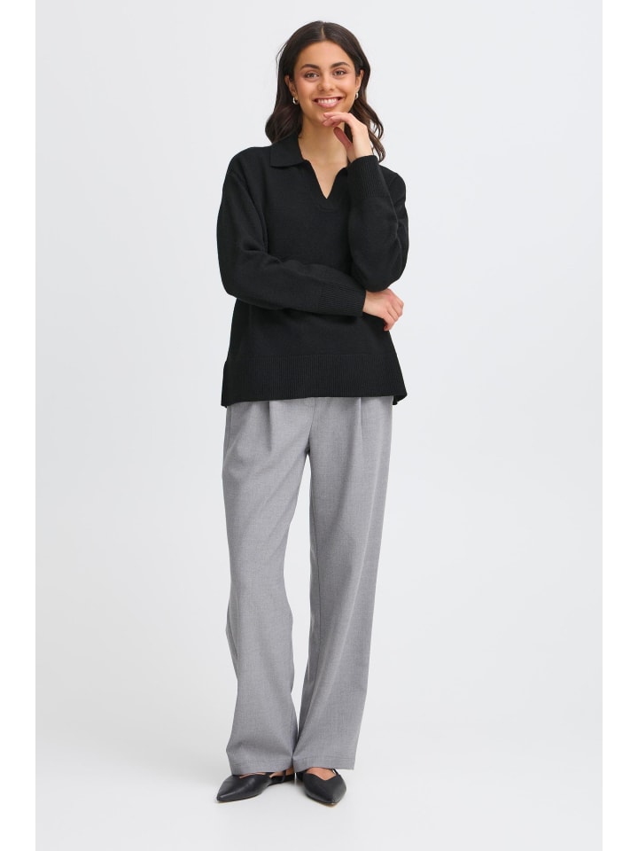 

Fransa Вязаный свитер свободного кроя FRBITTE черного цвета