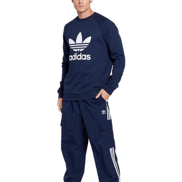 Толстовка мужская темно-синяя Adidas Originals, темно-синий — фото 4