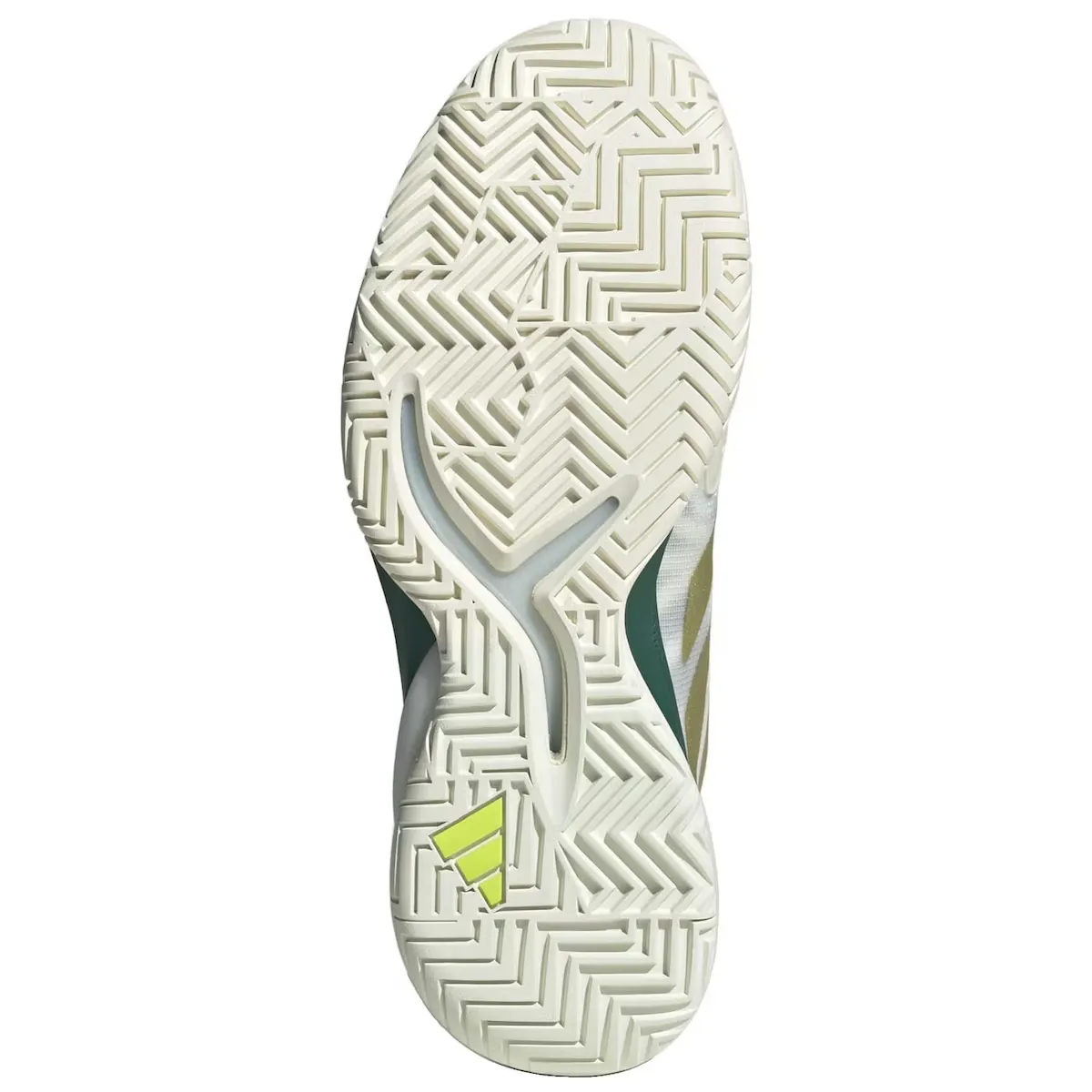 Adidas ADIZERO CYBERSONIC 2 Мужские теннисные кроссовки, белый/зеленый — фото 2