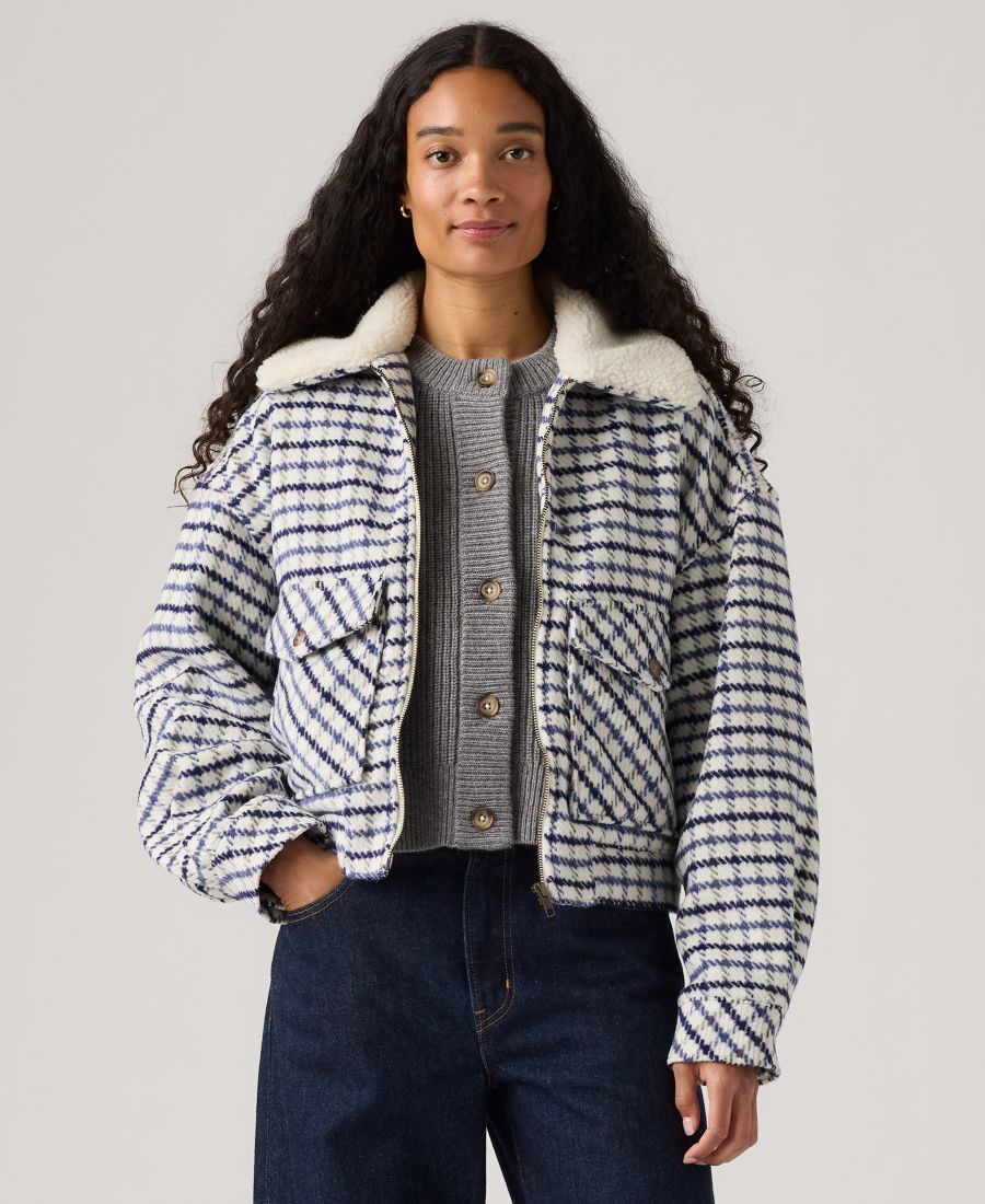 

Женская укороченная куртка-тракер с длинными рукавами в стиле 90-х Levi's, Blue