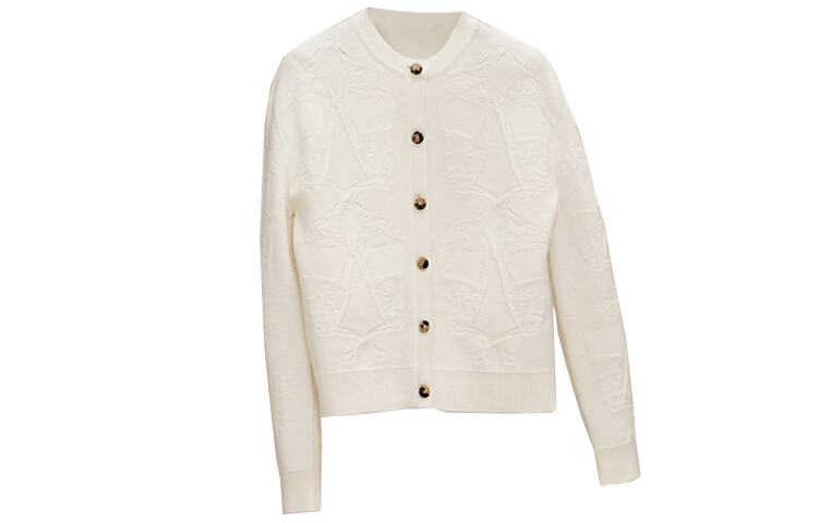 

Кашемировый свитер женский белый Hermes