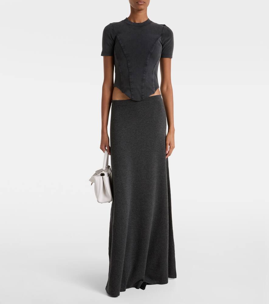 Хлопковая футболка из джерси Balenciaga, Faded Washed Black — фото 2