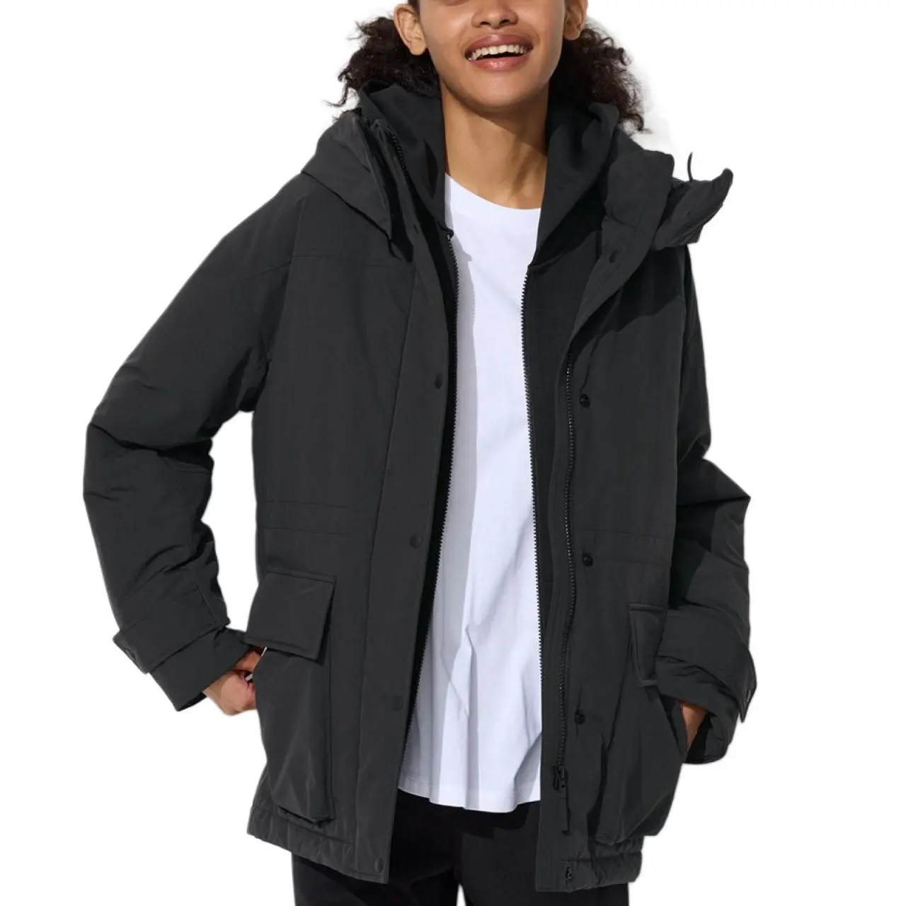 

UNIQLO Пуховик женский черный, Black