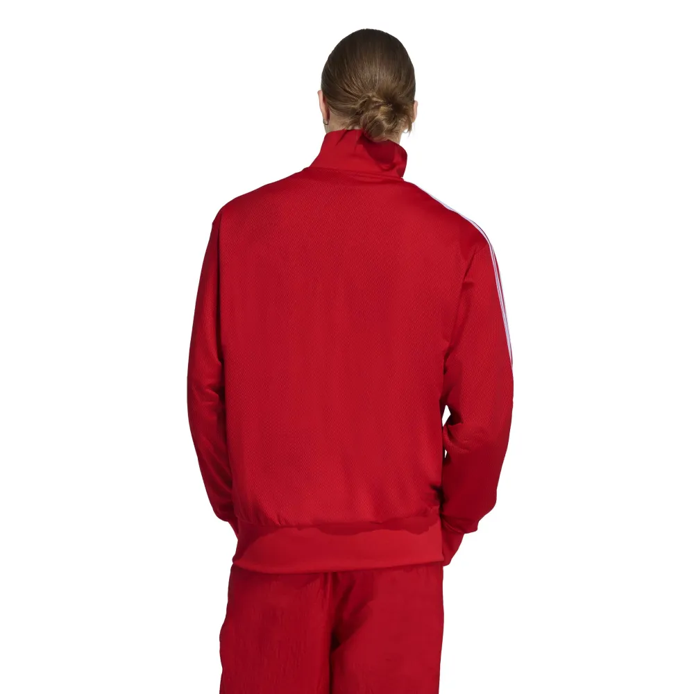 Толстовка adidas Originals Firebird Adicolor Mesh на молнии, красный — фото 2
