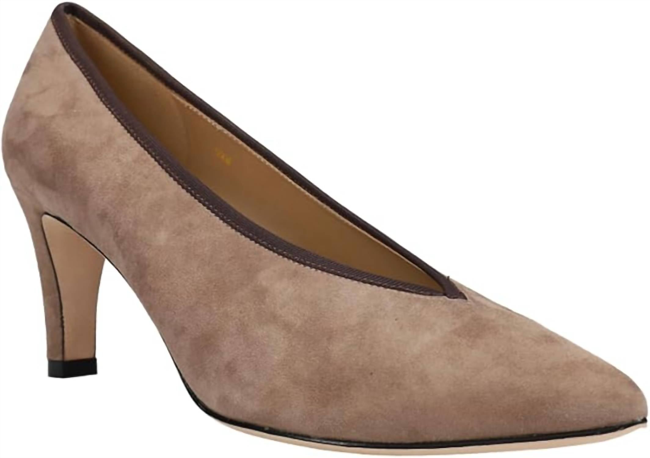 Женские босоножки на каблуке Ramara из замши в стиле милитари VANELi, цвет military suede