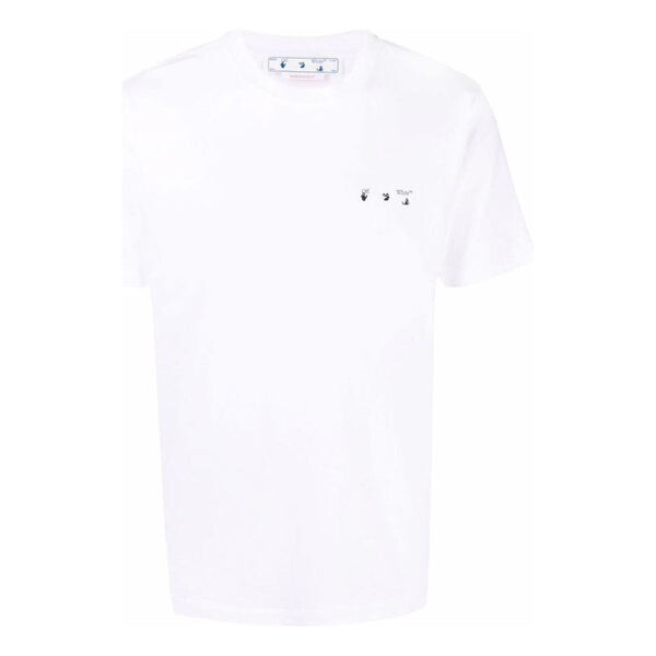 

Футболка caravaggio paint slim tee 'white black' Off-White, белый