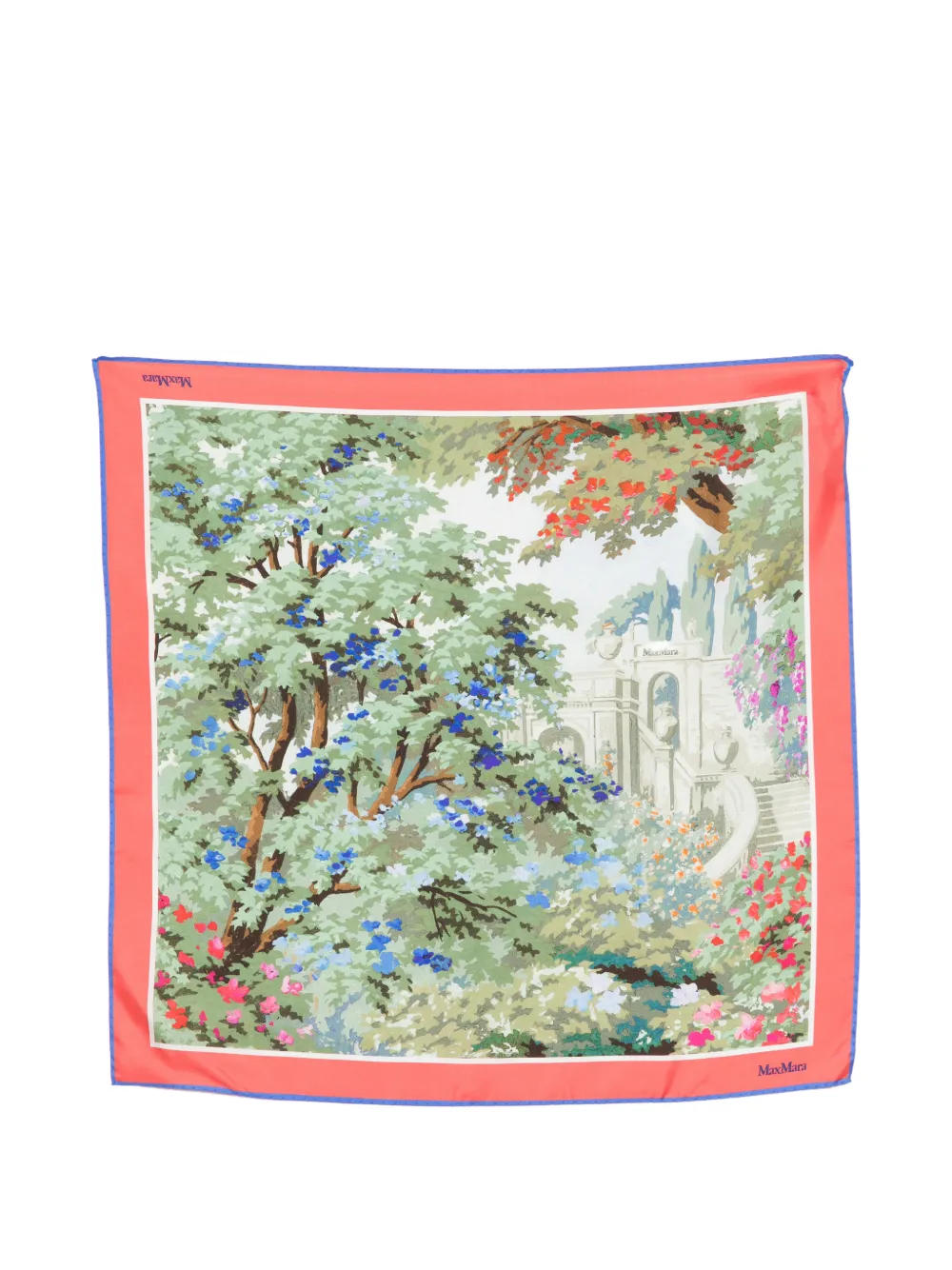 

Платок с цветочным принтом Max Mara, зеленый