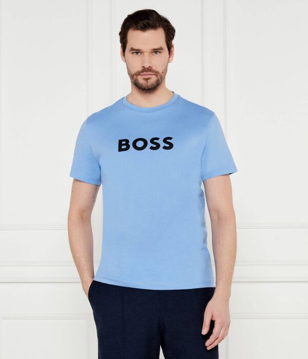

Футболка мужская Boss базовая хлопковая, голубой