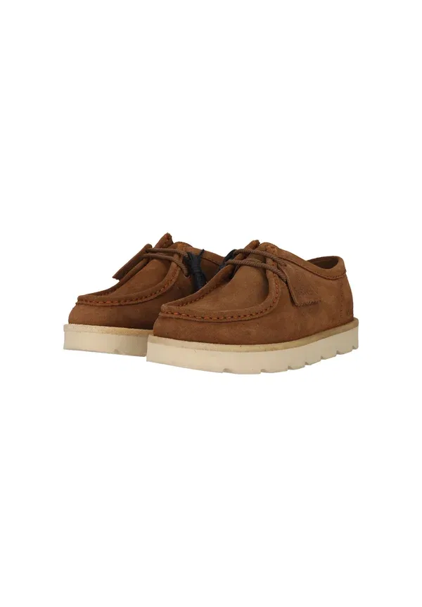 Ботинки повседневные на шнуровке Clarks Originals, замша цвета кола — фото 2