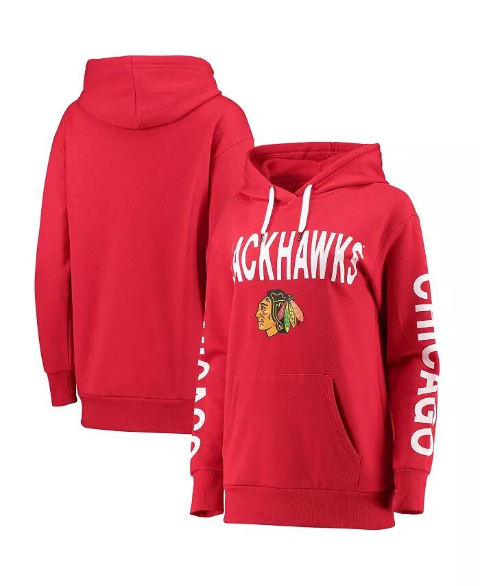 

Женская красная толстовка с капюшоном Chicago Blackhawks Extra Inning G-III 4Her by Carl Banks