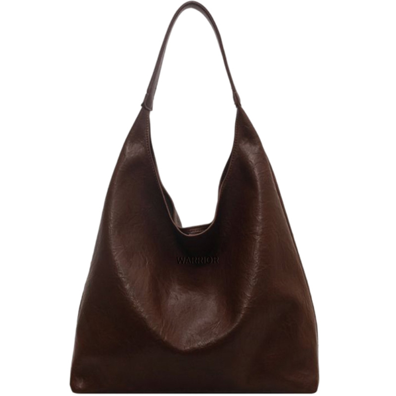 

WARRIOR Женская наплечная сумка PU черная/кофе