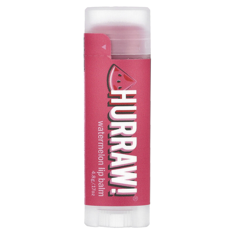

Hurraw! Balm, Бальзам для губ, арбуз, 4,8 г (0,17 унции)
