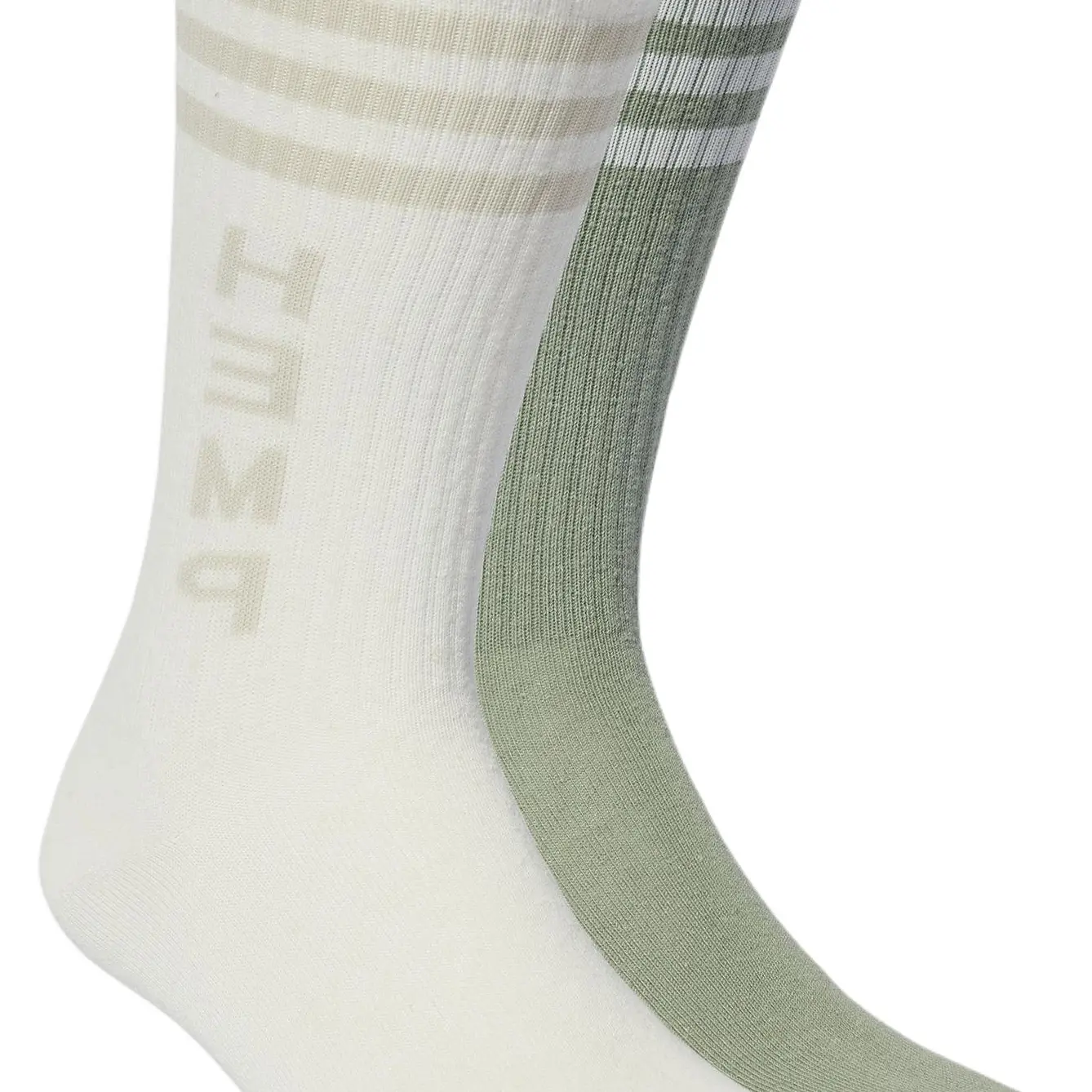 Носки Mid Calf Unisex 2 Pack Adidas Originals, Белый+Зеленый — фото 2