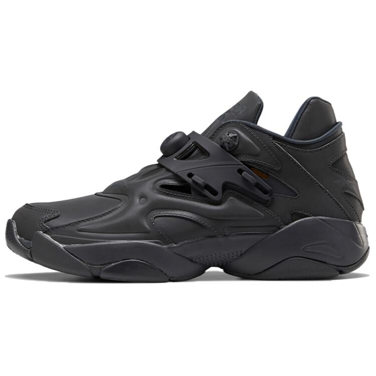Туфли Pump Court Lifestyle унисекс с низким верхом черного цвета Reebok