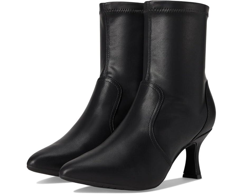 Полусапоги женские Clarks Kataleyna Bay кожаные на каблуке, черный