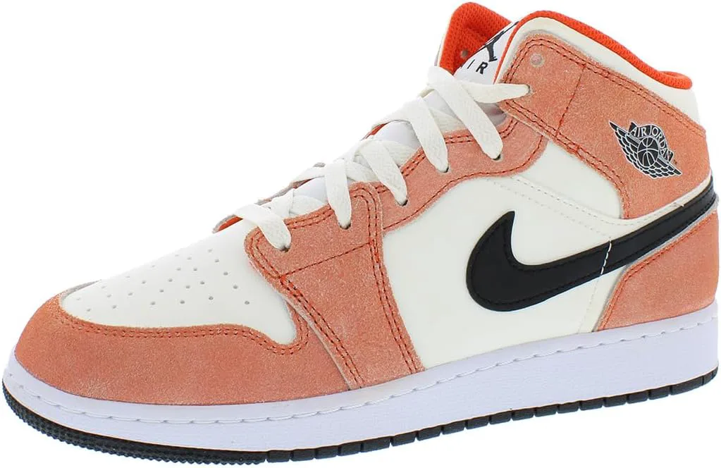 

Мужские баскетбольные кроссовки Nike Air Jordan 1 Mid, оранжевый/черный