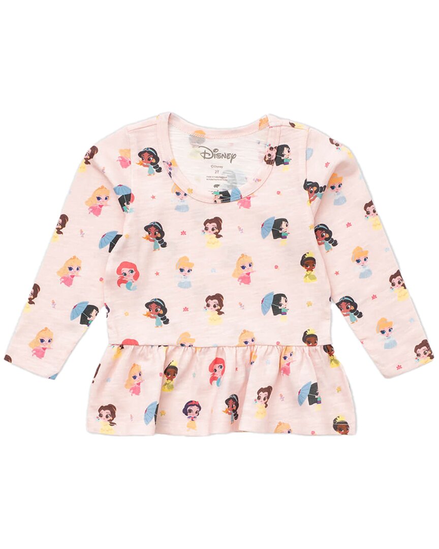 

Monica + Andy футболка с длинным рукавом и баской, розовый