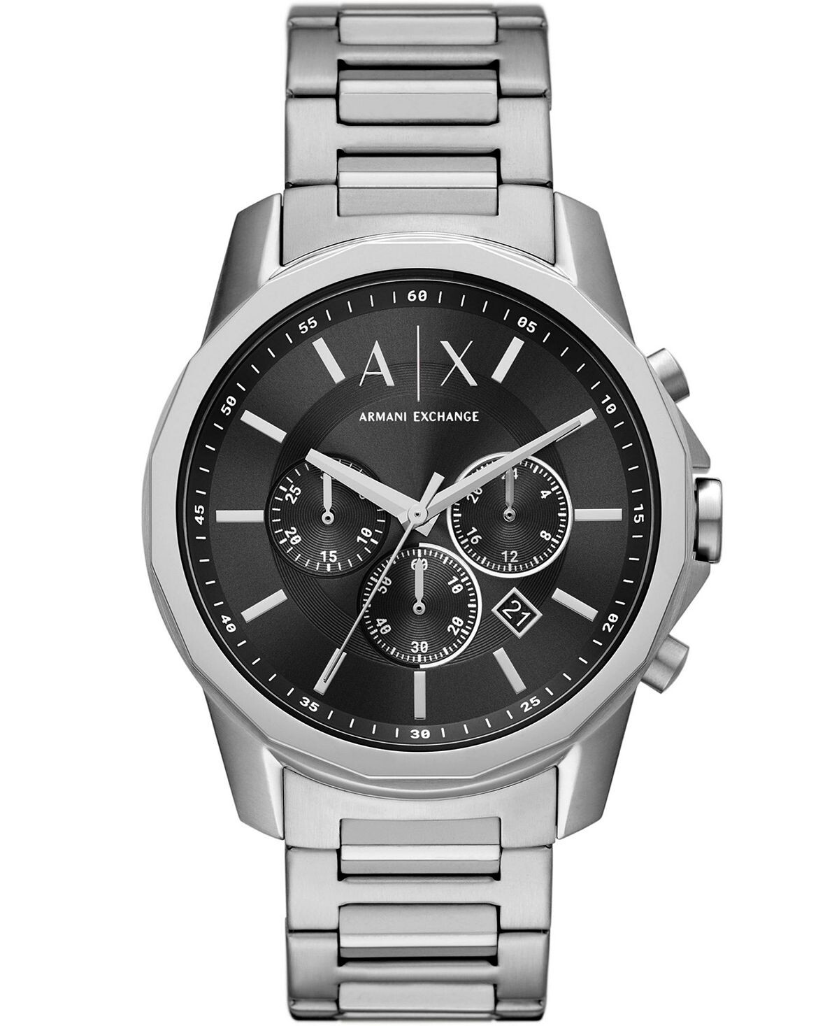 

Мужские часы-браслет из нержавеющей стали с хронографом, 44 мм Armani Exchange