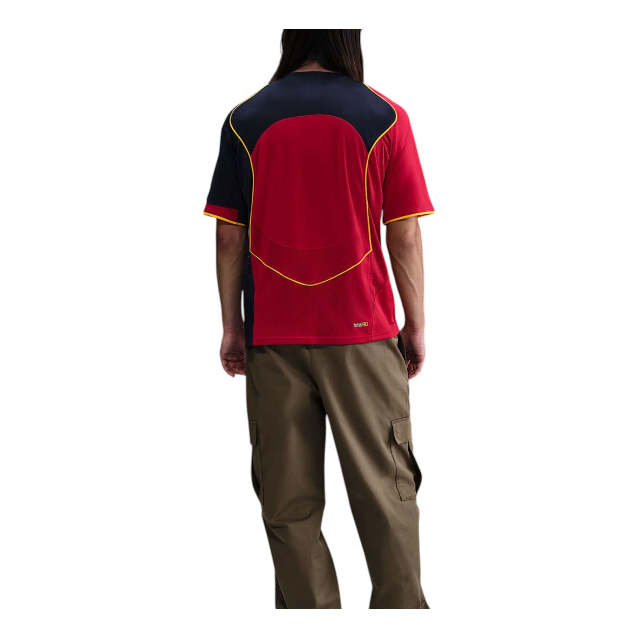 Футбольная майка Nike Total 90 Dri-FIT, цвет «Gym Red Midnight Navy» — фото 2