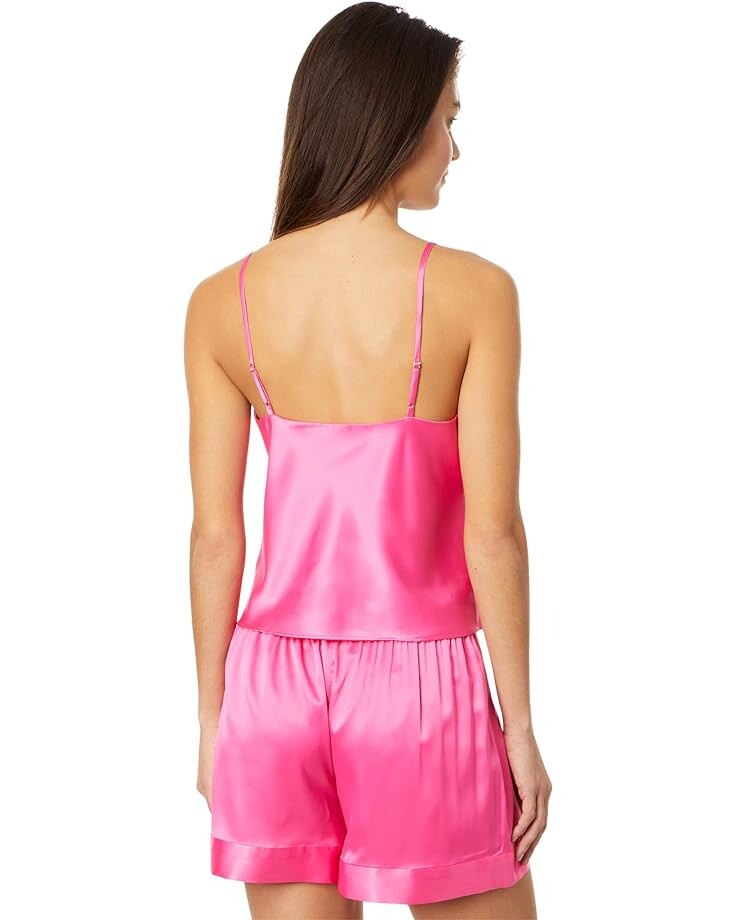 

Пижамный комплект Natori Glamour Satin Tank PJ Set, цвет Pink Grapefruit
