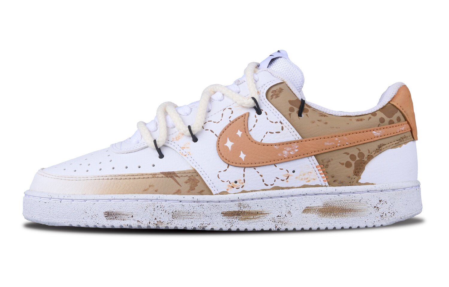 

Кроссовки Nike Court Vision 1 Skateboarding Shoes Women's Low-top White, цвет Wonder White