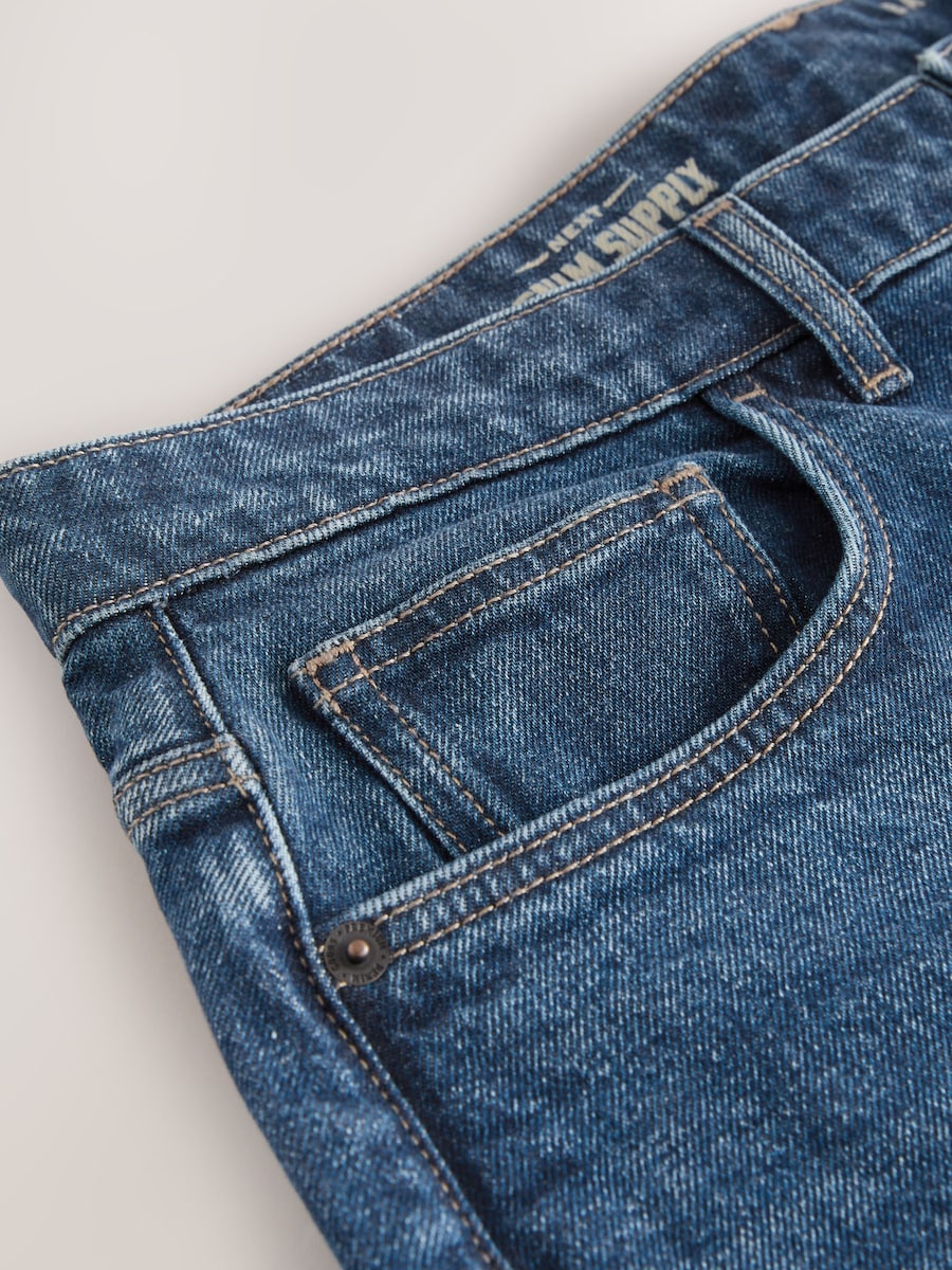 Зауженные джинсы Next Authentic, Blue Denim — фото 3